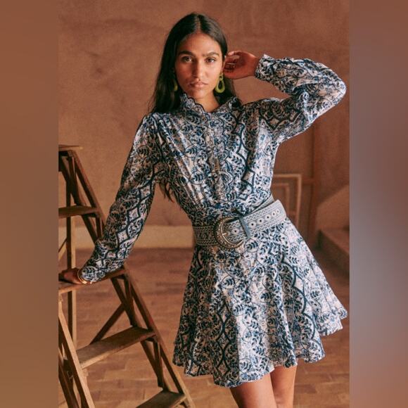 Sezane Marly Dress in Primrose Size 6 NWT - Picture 5 of 5